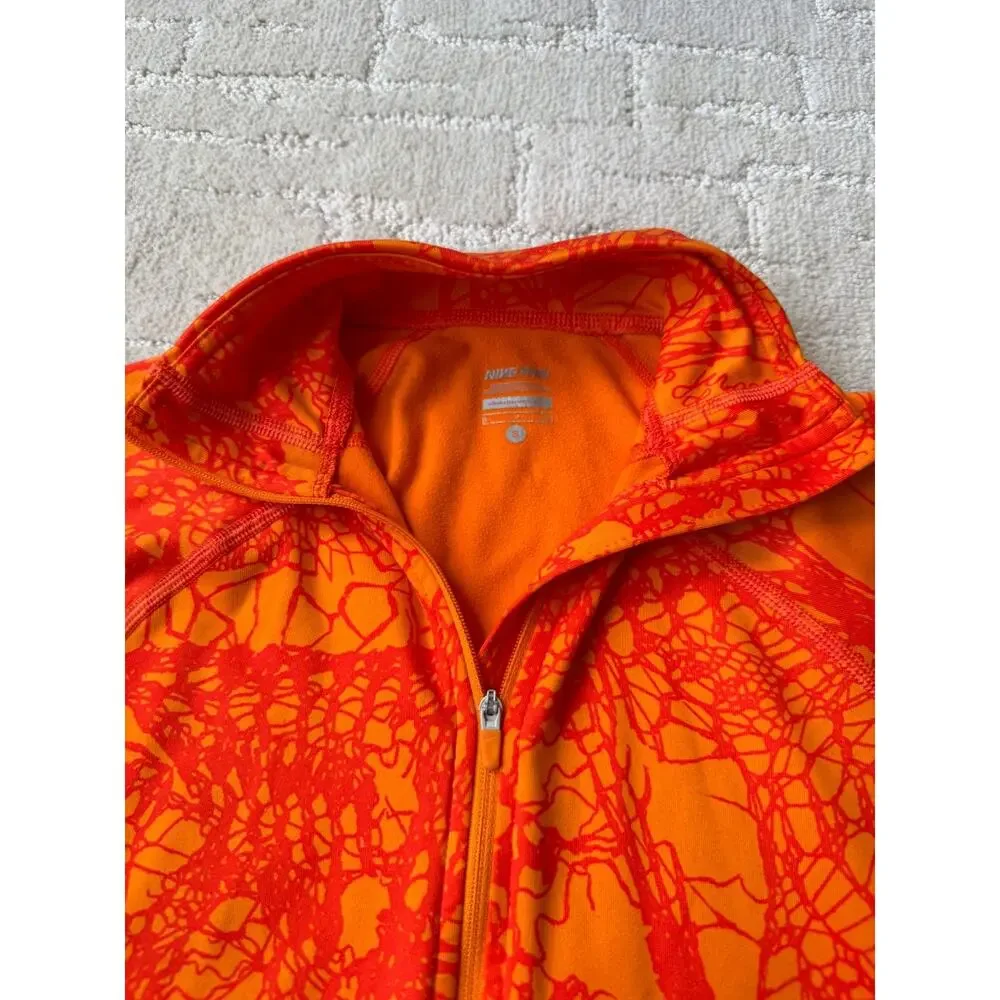 Woman's Nike Pro Hyperwarm Fitted 1/2 Zip Printed Top Womens Dri Fit